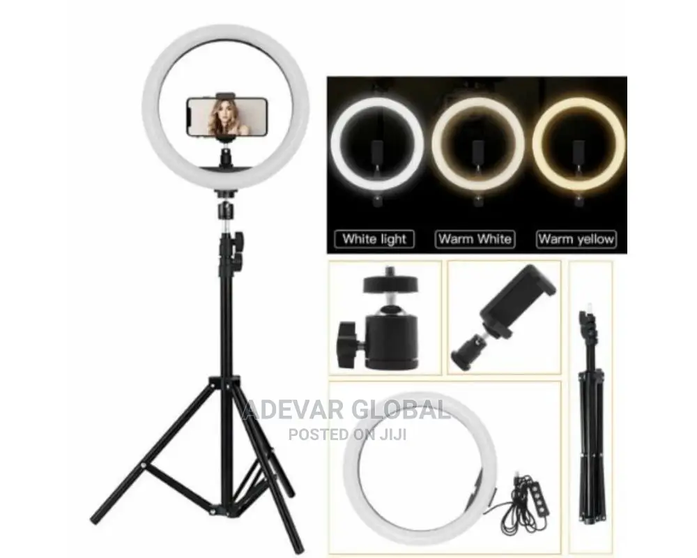 12 Inches Led Ring Light With Stand and Phone Holder