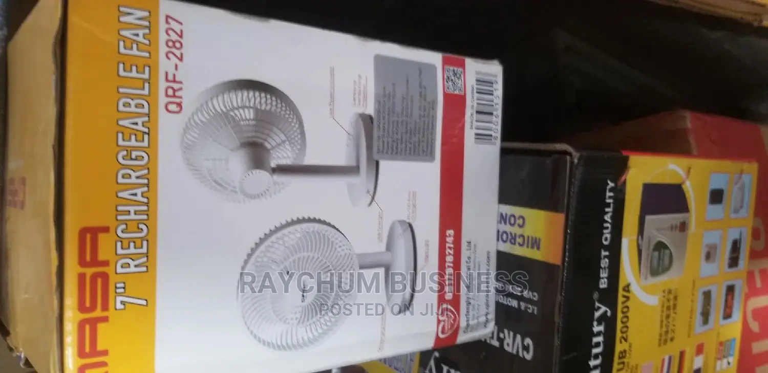Qasa Table Top Rechargeable Makeup Fan 7inches