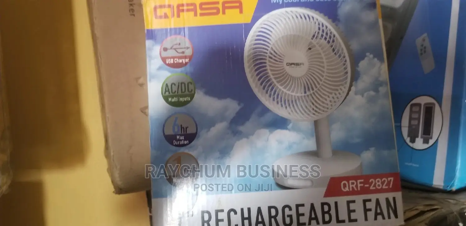 Qasa Table Top Rechargeable Makeup Fan 7inches