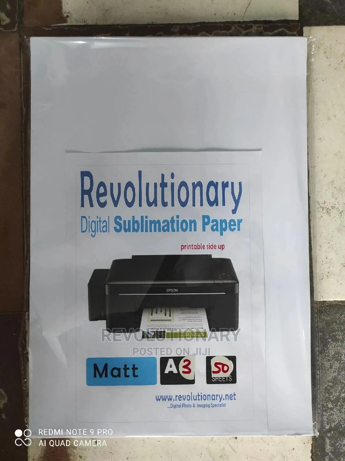 A3 Sublimation Paper, 100 Sheets