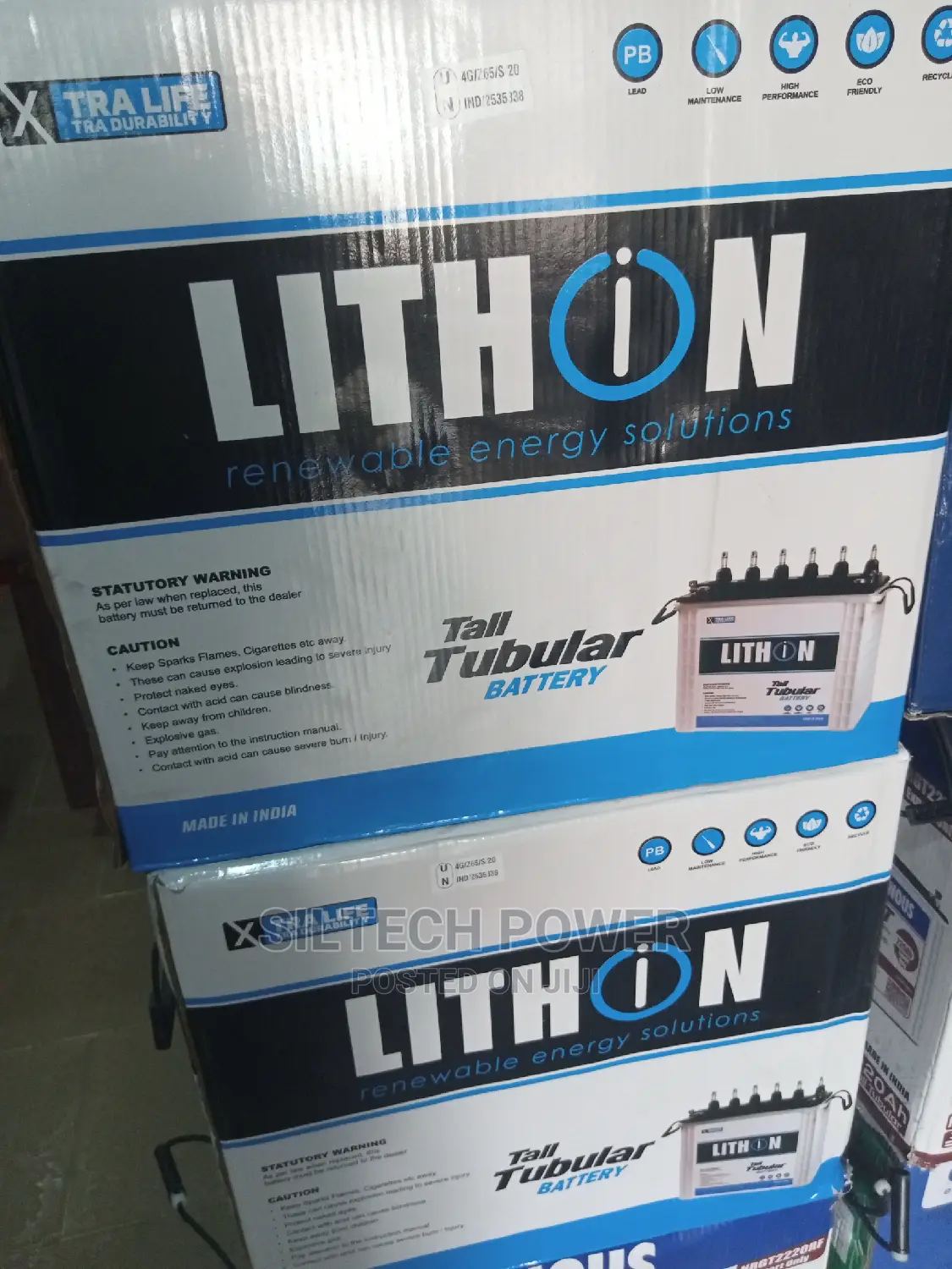 Lithon Tubular Battery 12v220ah