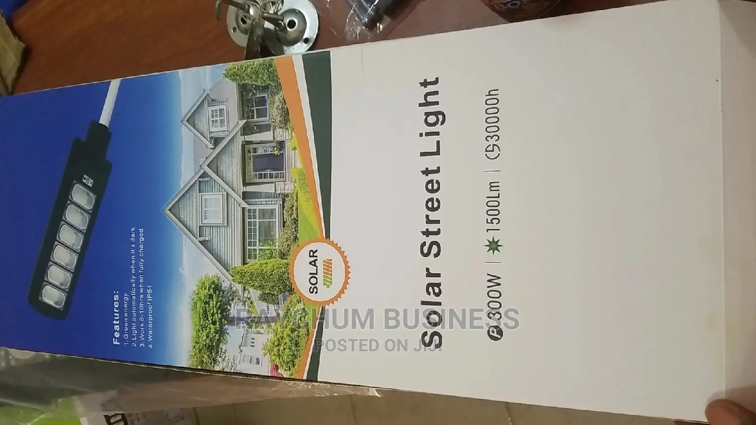 All in One Solar Street Light 300w 30000ah Battery Power