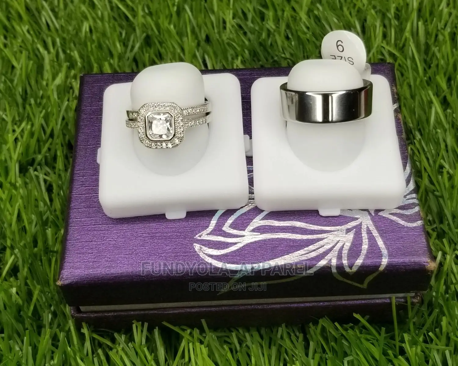 925 Sterling Silver Wedding Set
