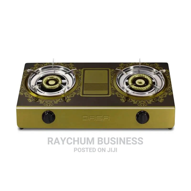 Qasa Stainless Gold 2burner Gas