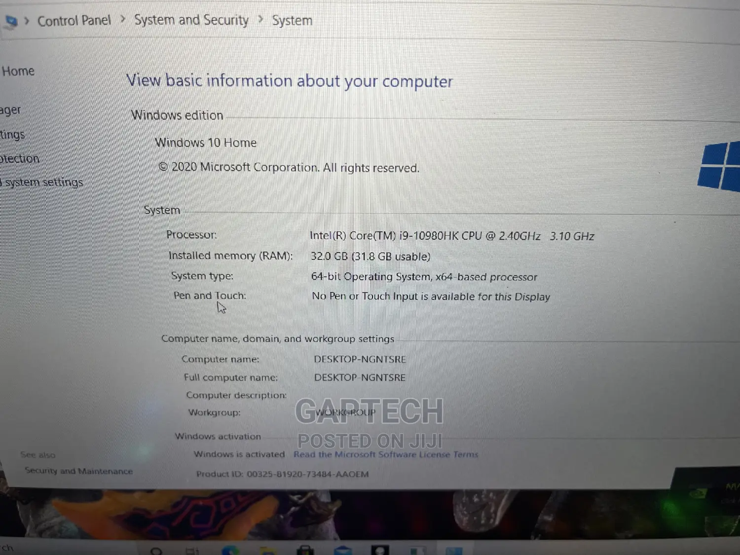 Laptop Dell Alienware M15 32GB Intel Core I9 SSD 2T