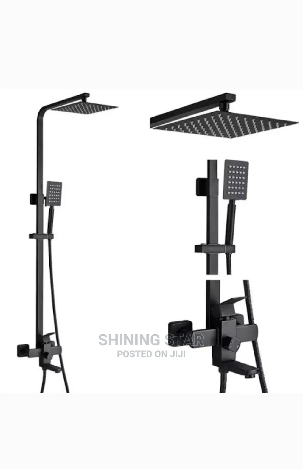 Matt Black Executive Shower