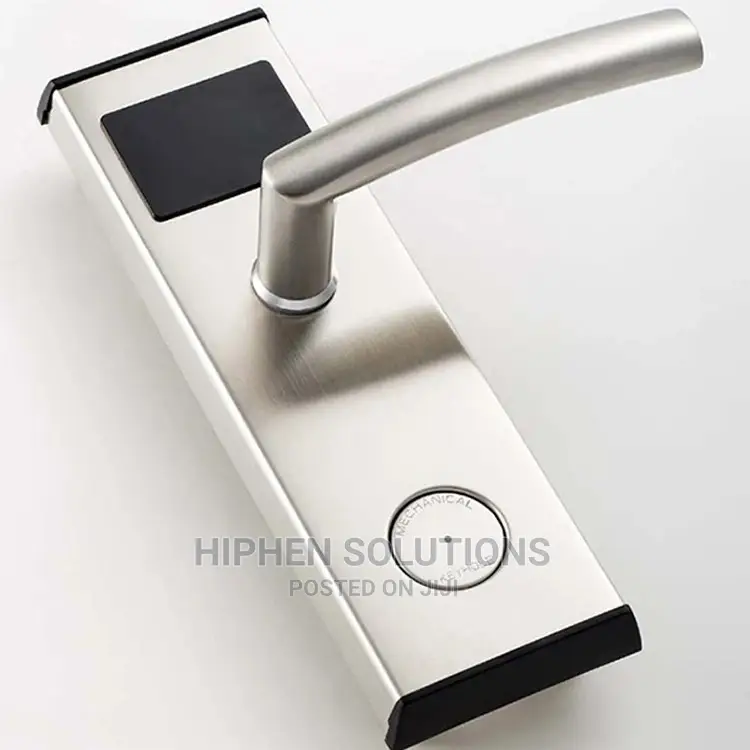 Stainless Steel Door Handle Lock Electric Hotel Door