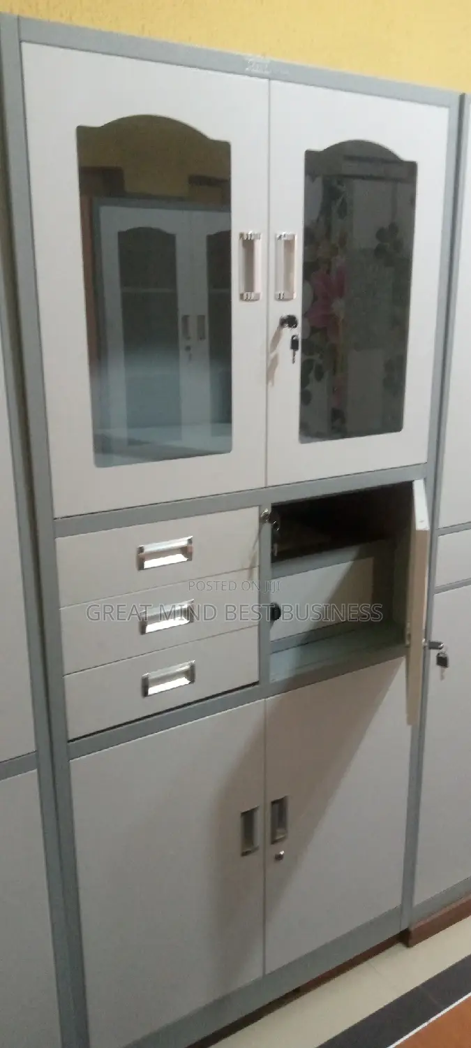 Half Glass Half Metal Shelves With Save