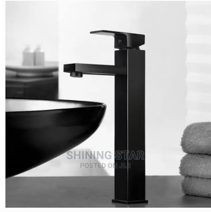 Executive Black Long Basin Mixer
