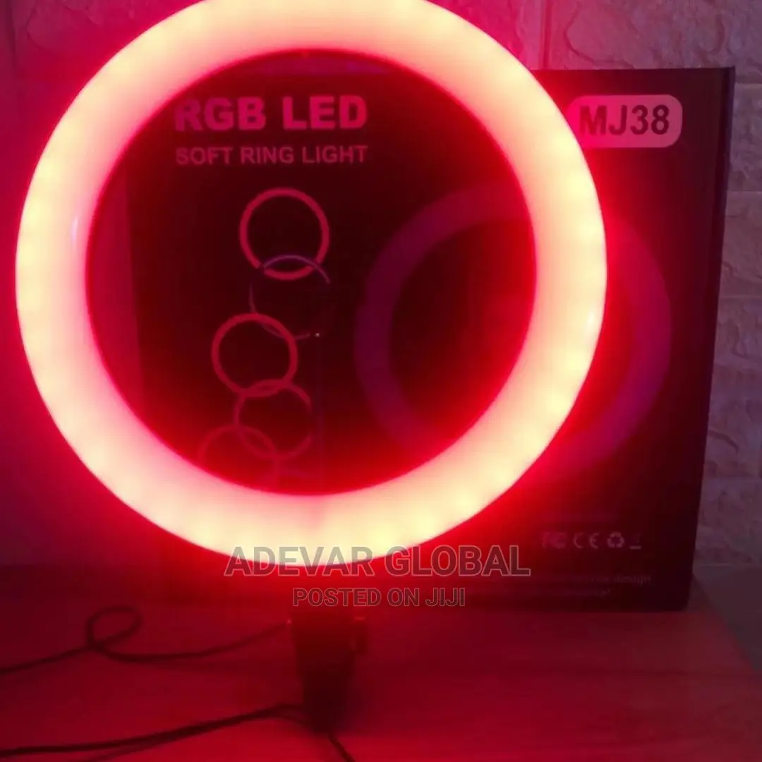 14 Inches RGB Ringlight, Remote, Phone Holder, Tripod Stand
