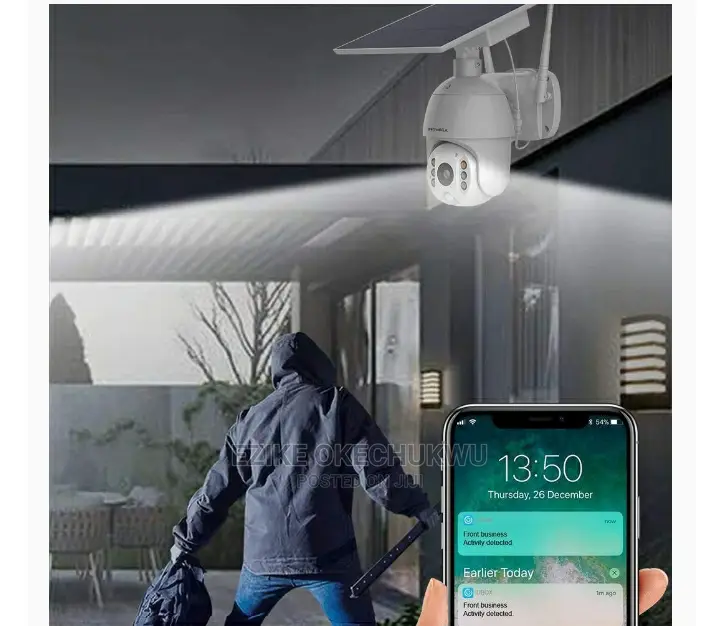Solar Wifi Battery Powered Wireless Outdoor PTZ IP Camera