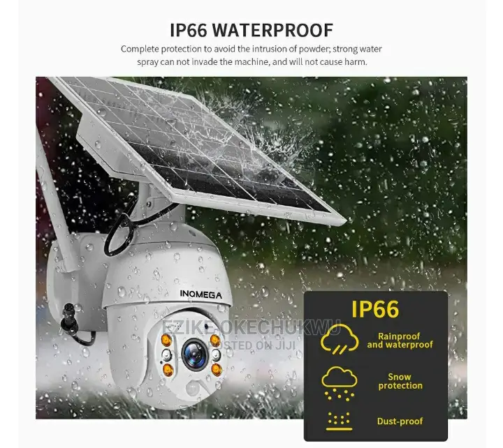Solar Wifi Battery Powered Wireless Outdoor PTZ IP Camera