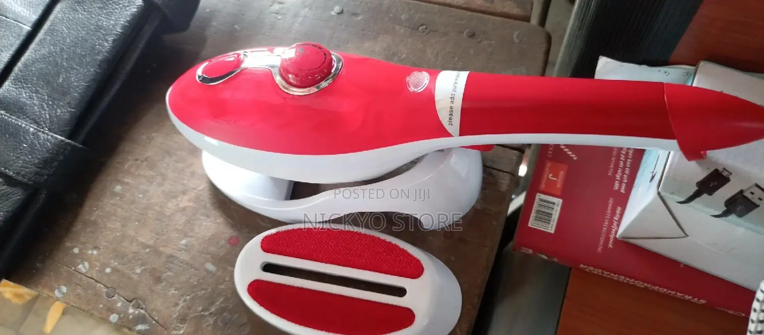 Red Steam Iron