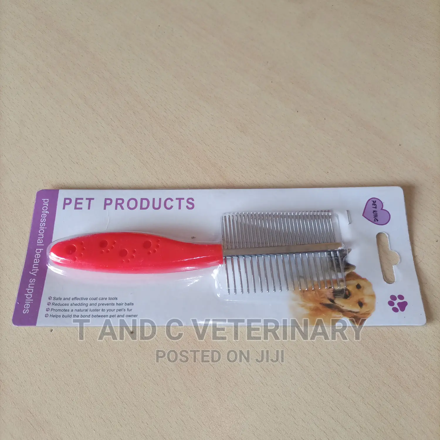 Double Sided Stainless Pet Dog Cat Grooming Brush Comb