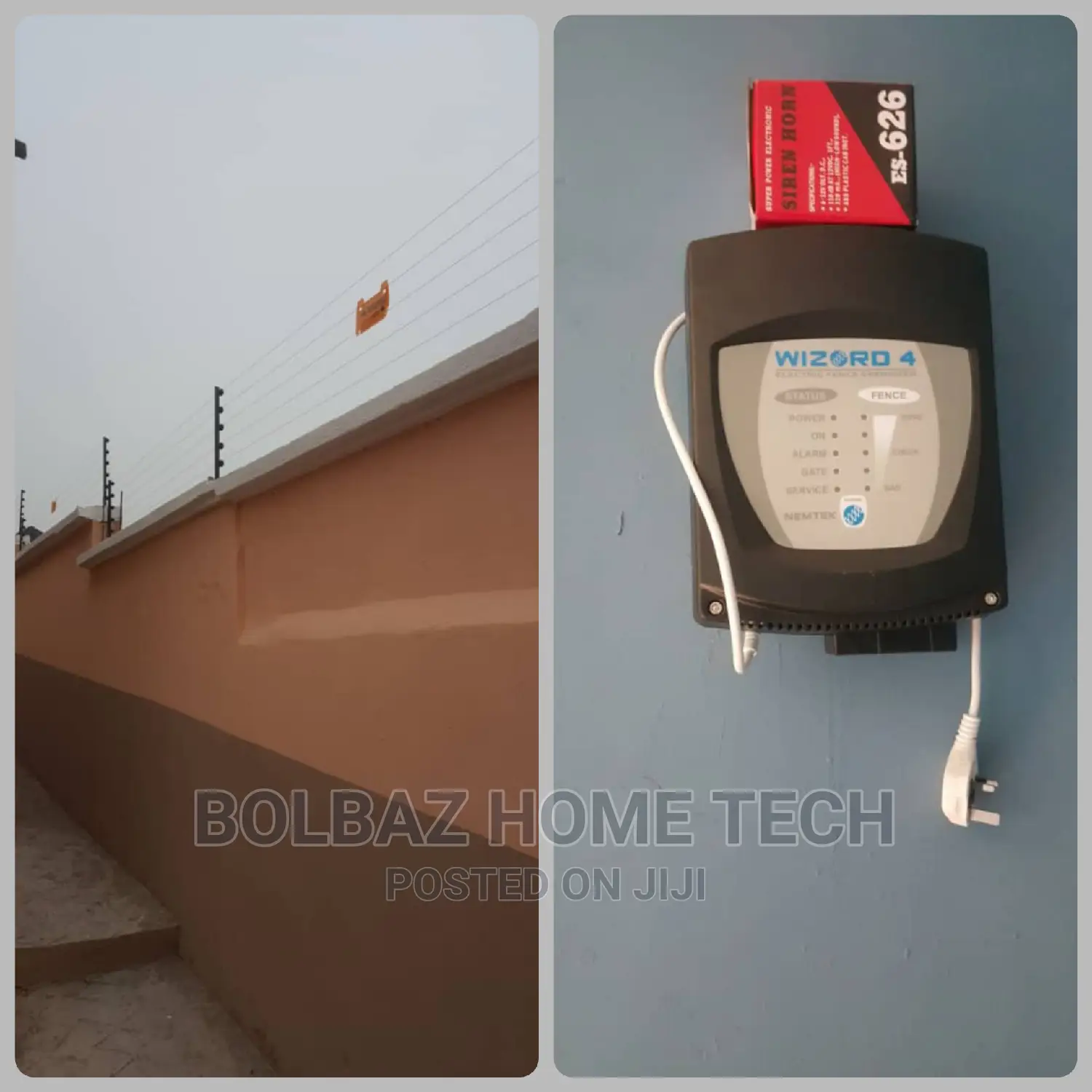 Perimeter Fence; Electric Fence-Wire With Energizer