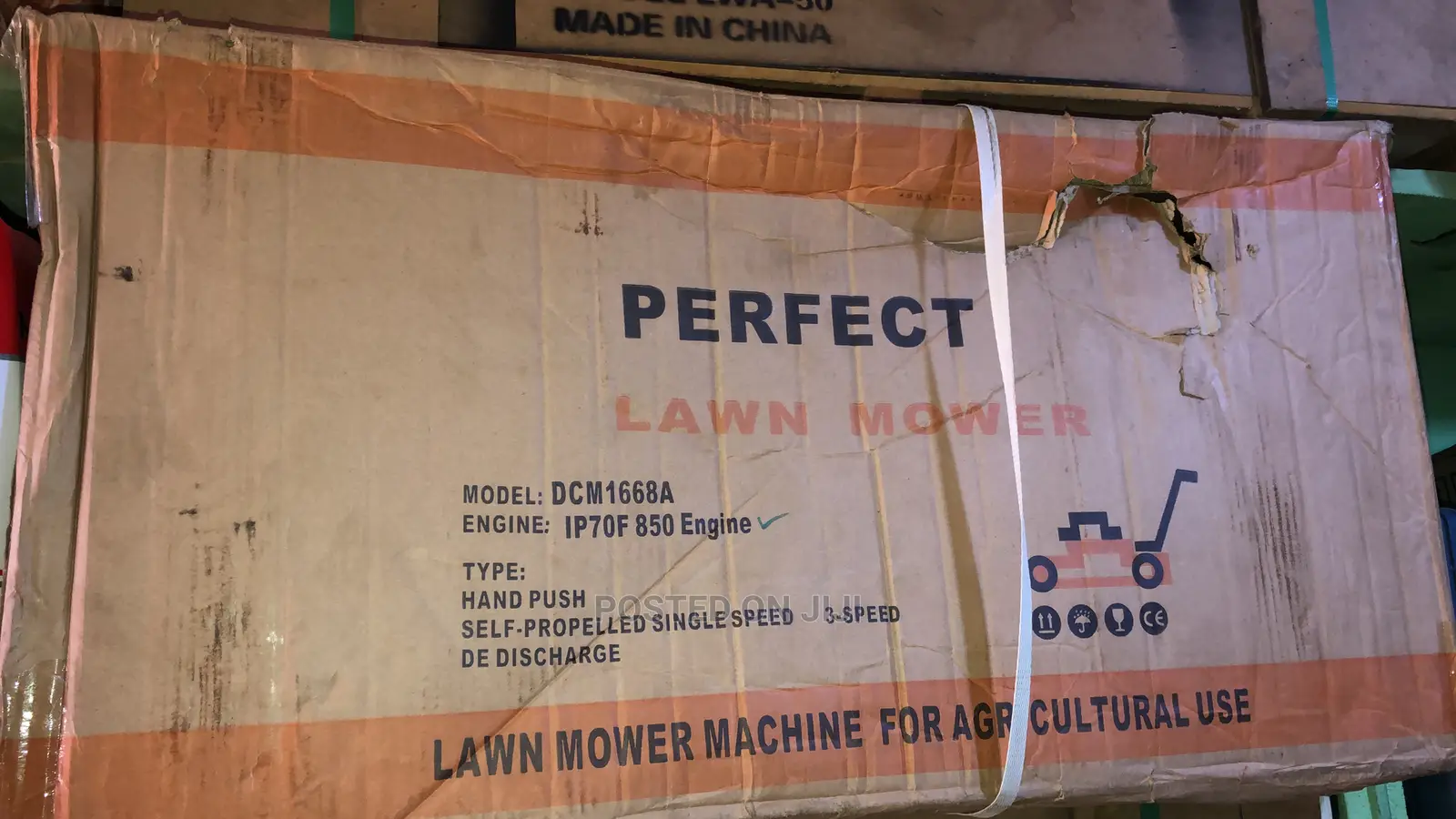 Perfect Lawn Mower 8hp Propelled Single Speed Professional