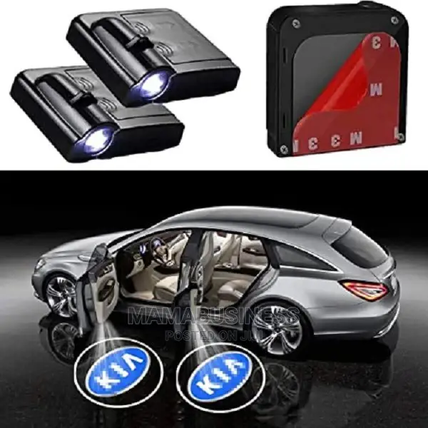 2 PCS Wireless Car Door Led Welcome Laser Projector Kia Logo