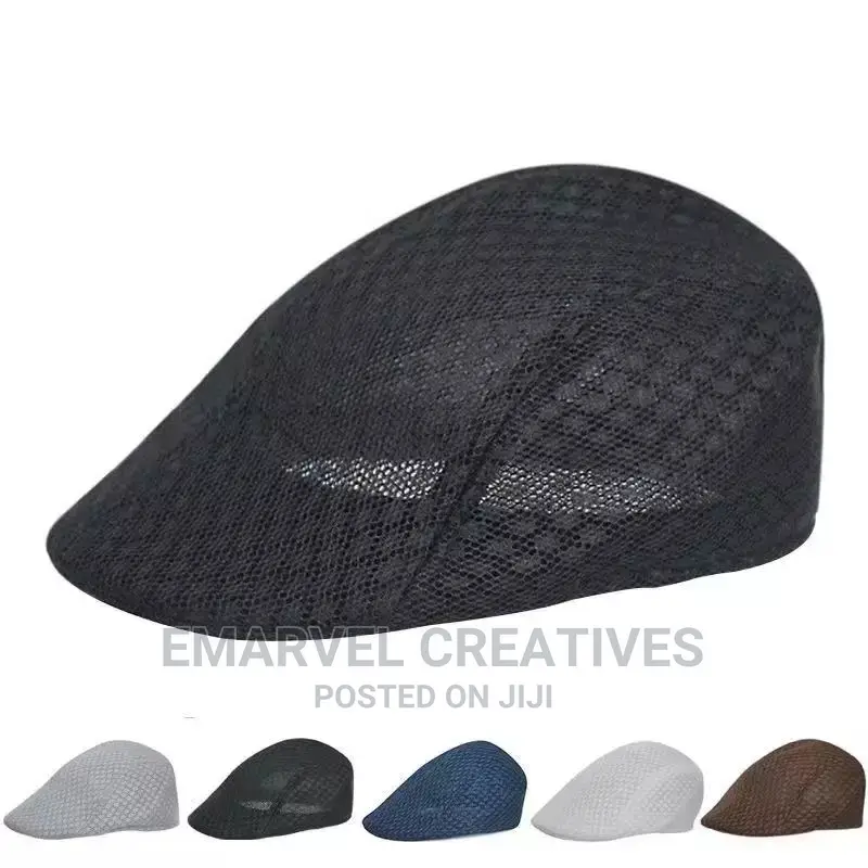 New Fashion Spring Summer Men Mesh Beret Hats Breathable