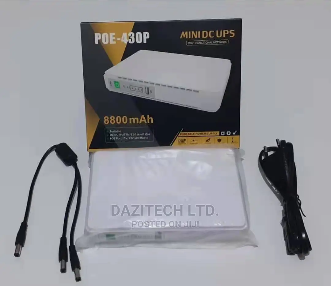 POE 430p Mini DC UPS for Router 9v 12v 15v 24v