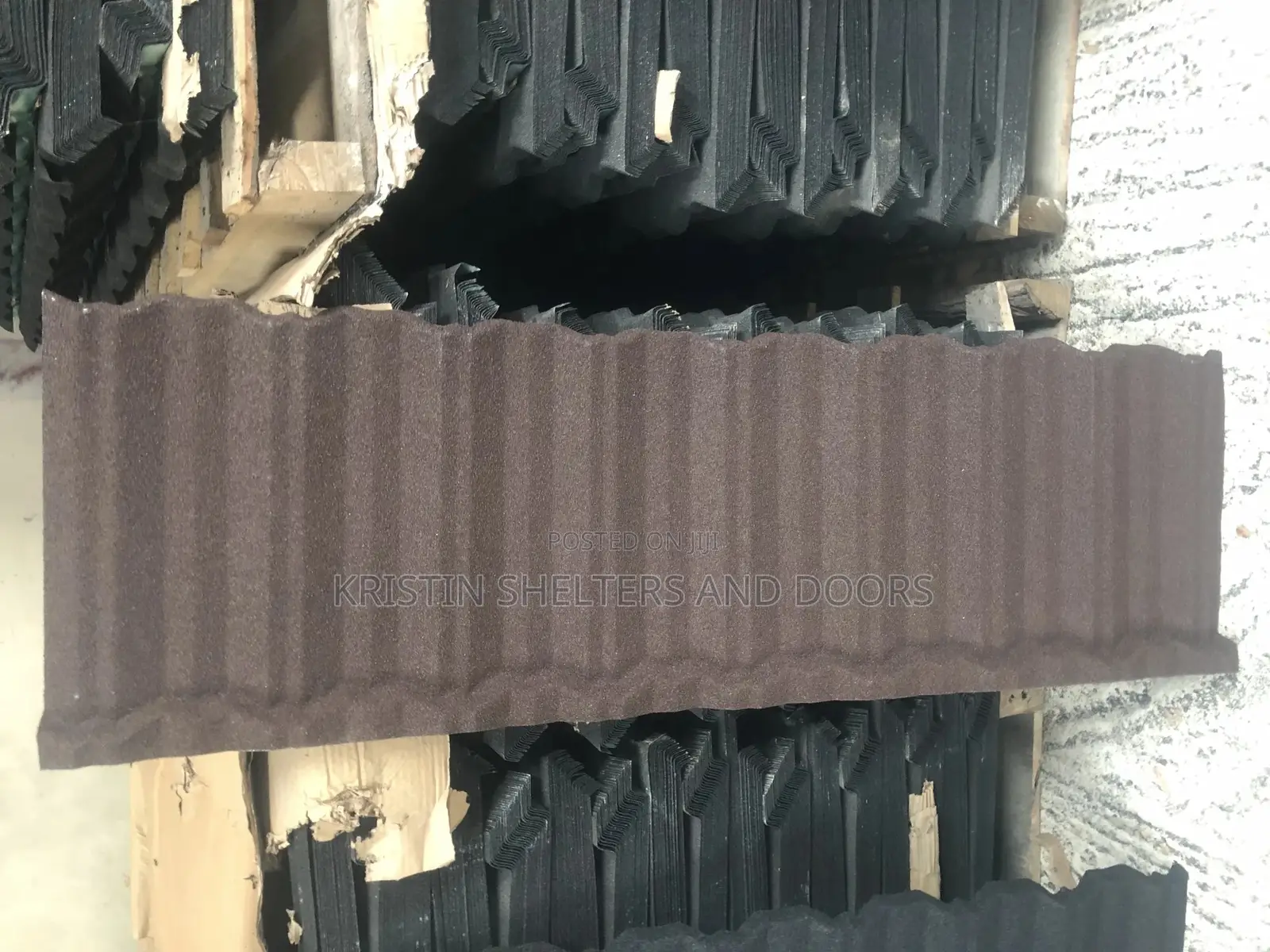 Brown Classic Stone Coated Roof In Lagos
