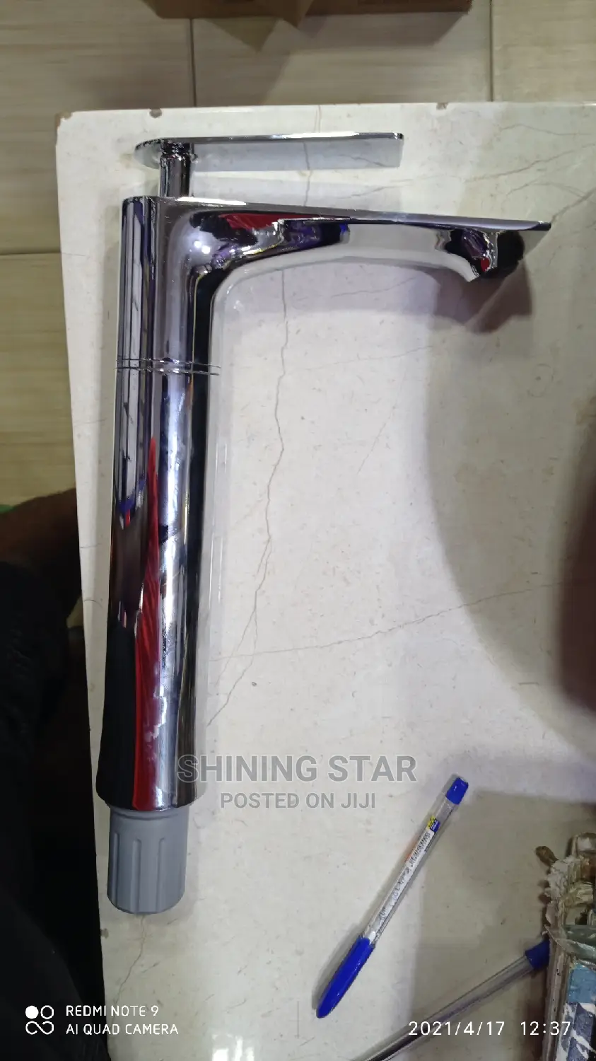 Long Chrome Cabinet Basin Faucet