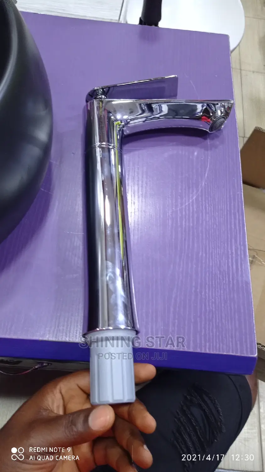 Long Chrome Cabinet Basin Faucet