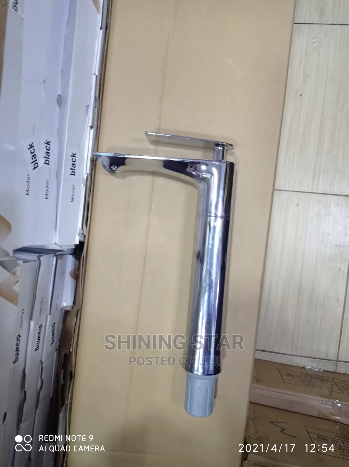 Long Chrome Cabinet Basin Faucet