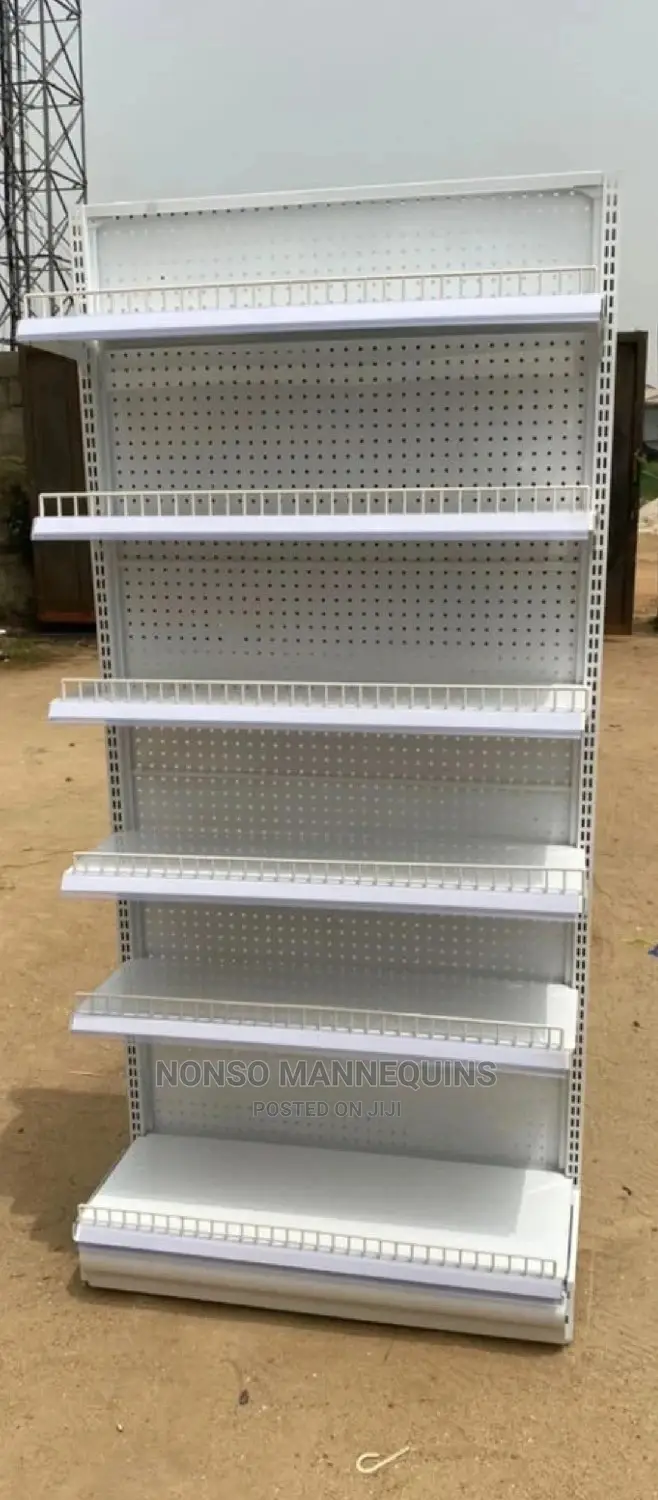 Single Sided 6 Layers Supermarket Display Shelves