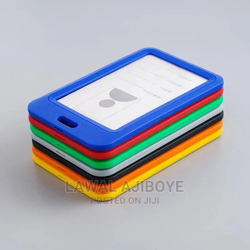10pcs Color ID Card Holder Plastic Badge Holder Name