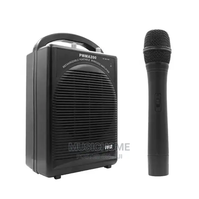 Portable Rechargeable Bluetooth Speaker and Wireless Mic