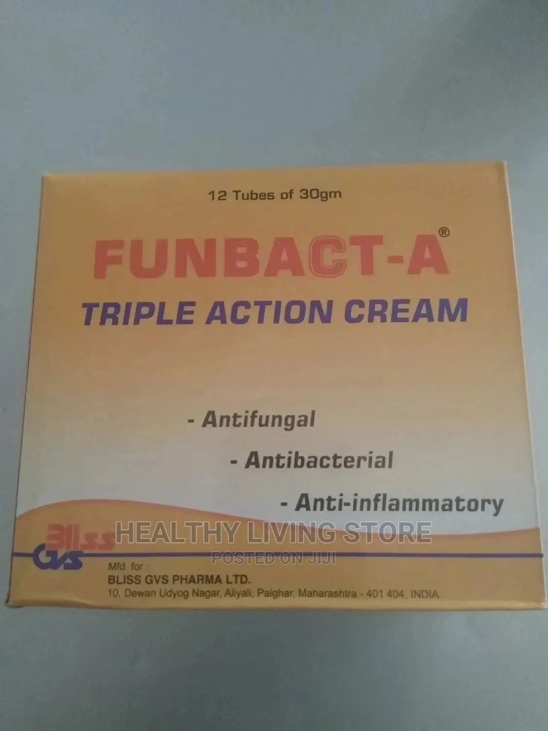 Funbact- A Triple Action Cream (30g)