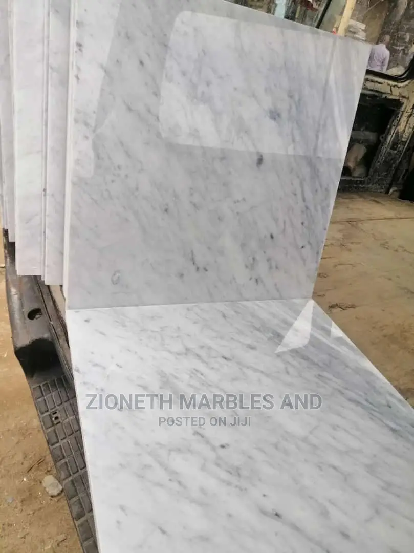 Italian White Carara Marble Tiles 60x60