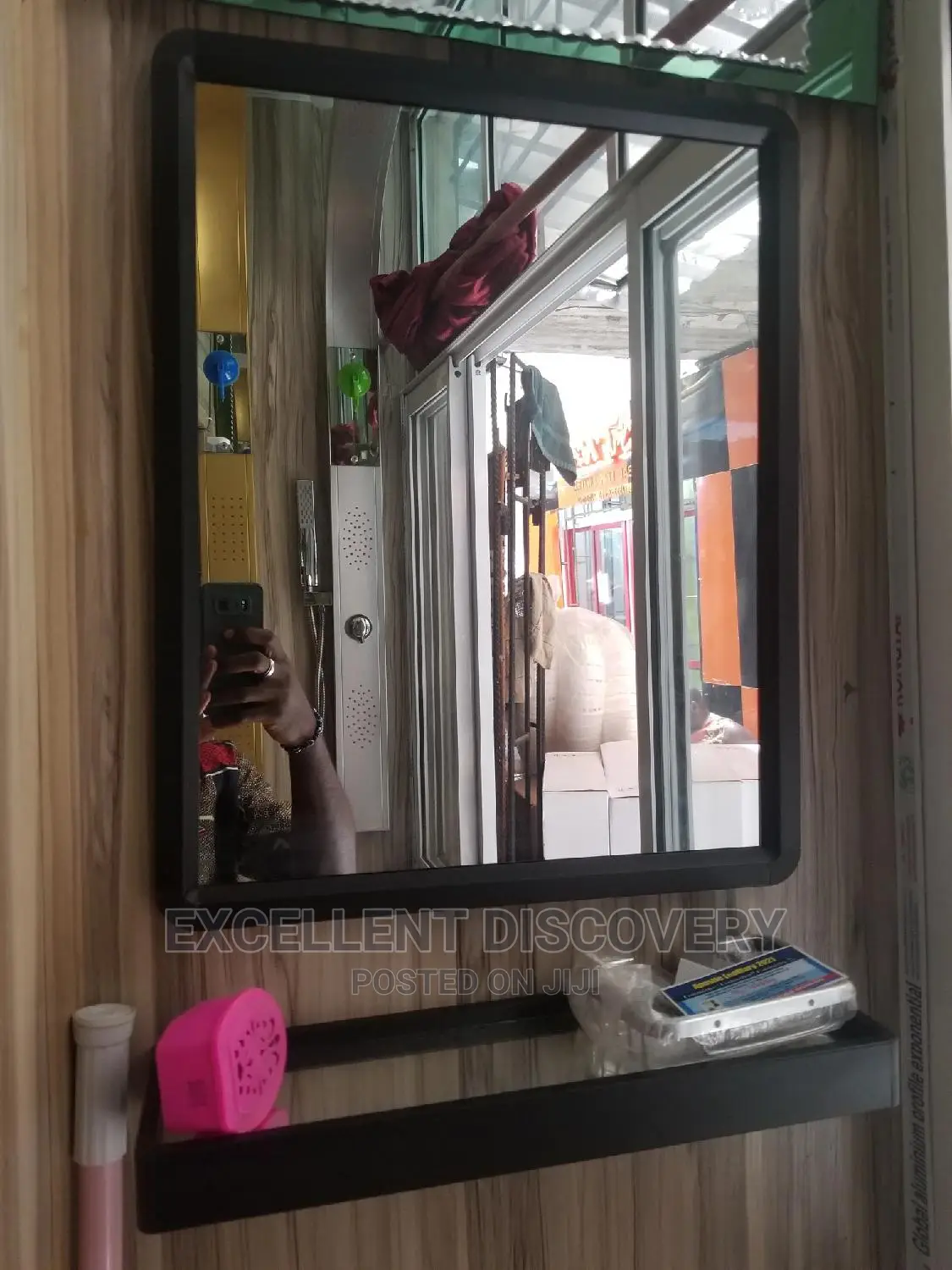 Sqaure Mirror With Shelve B12 1