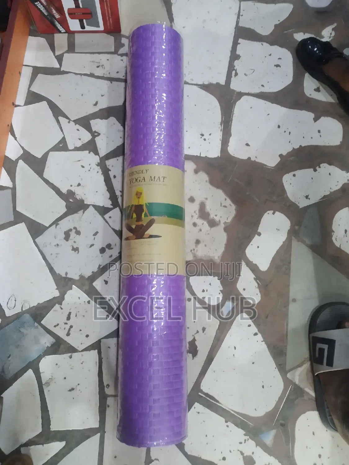 Big Size Yoga Mat Washable Purple