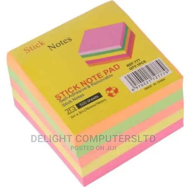 Sticky Note 40 Sheet 3x3 - 5 Colours