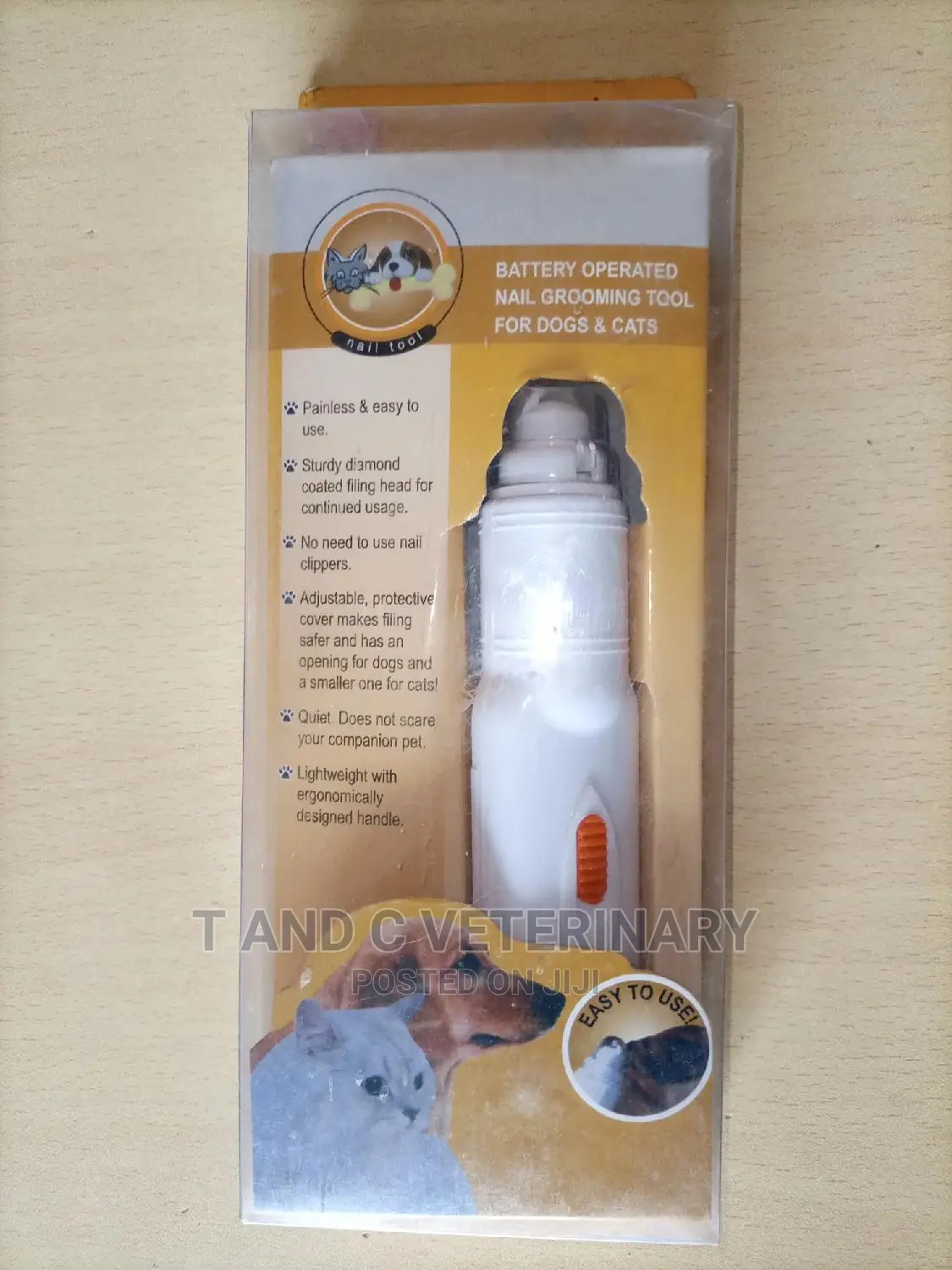 Battery Pet Dog Cat Nail Trimmer Clipper