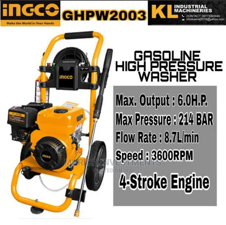 Ingco Industrial Gasoline Pressure Washer