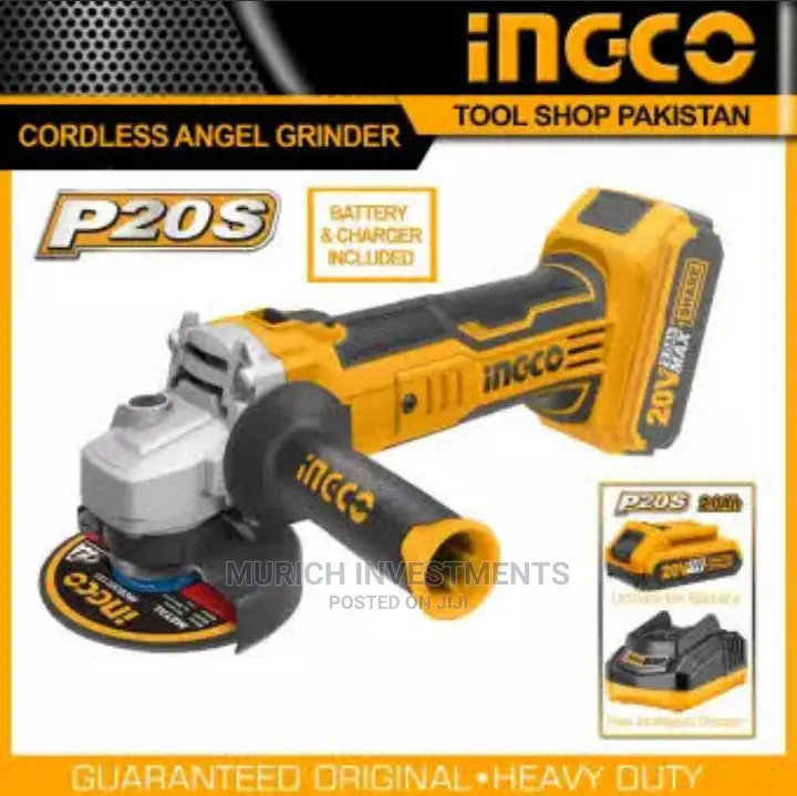 Rechargeable Angle Grinder 20V With 2 Battery and Charger