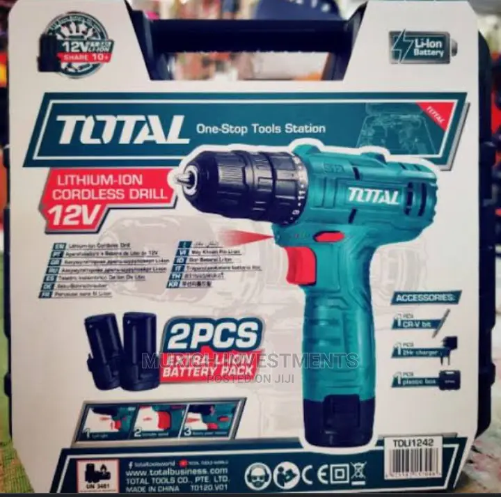 Total Lithium Ion Cordless Drill 12V