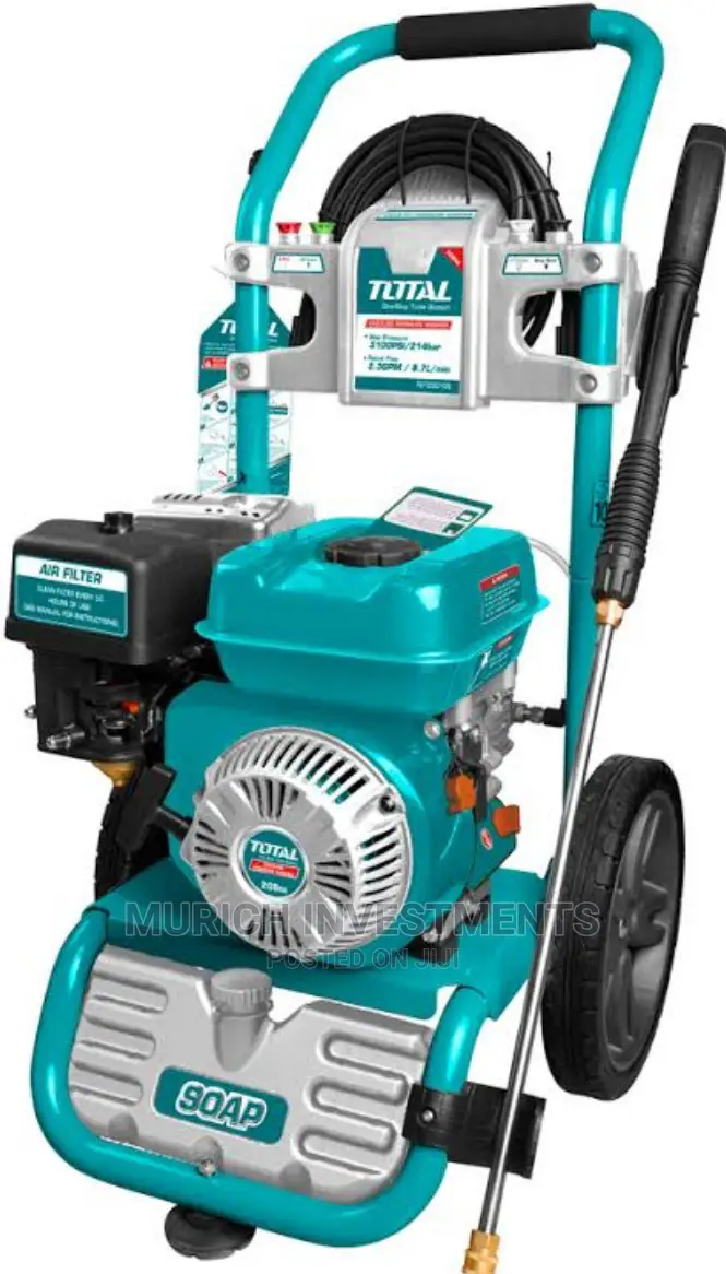 Total Gasoline High Pressure Washer 208cc 6hp