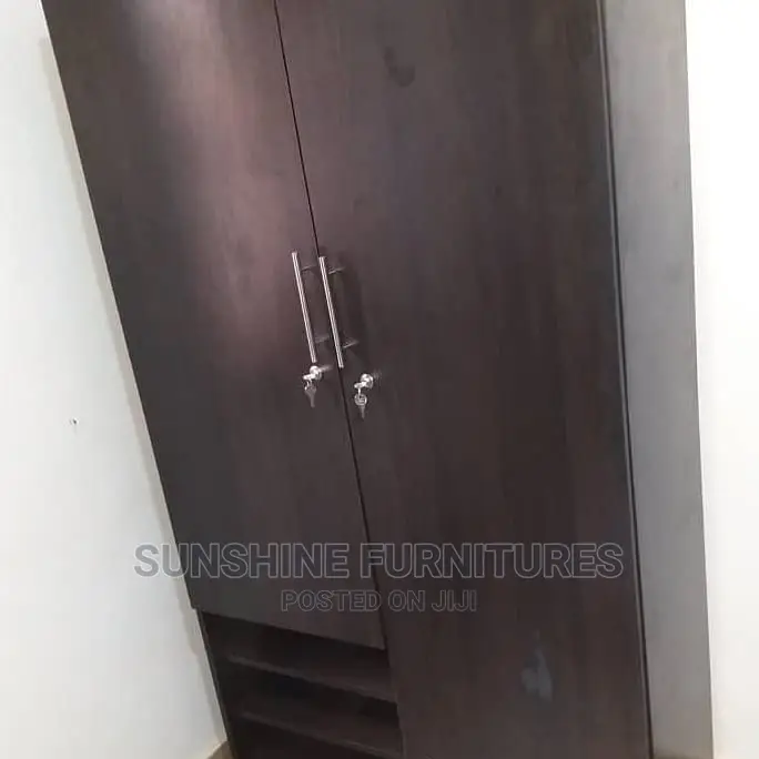 2 Doors Wardrobe With Locker and Show Rack