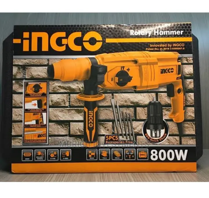 3 in 1 26mm Rotary Hammer 800w With Chuck