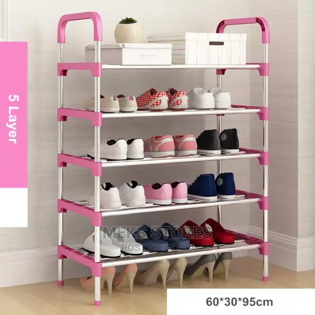 Steel Pipe Plastic Shoe Rack