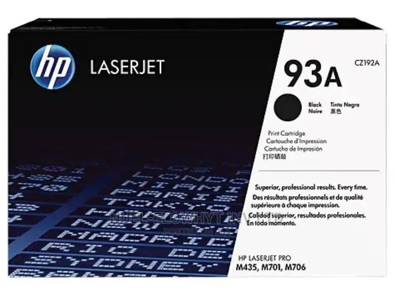 HP 93A Black Original Laserjet Toner Cartridge (Cz192a)