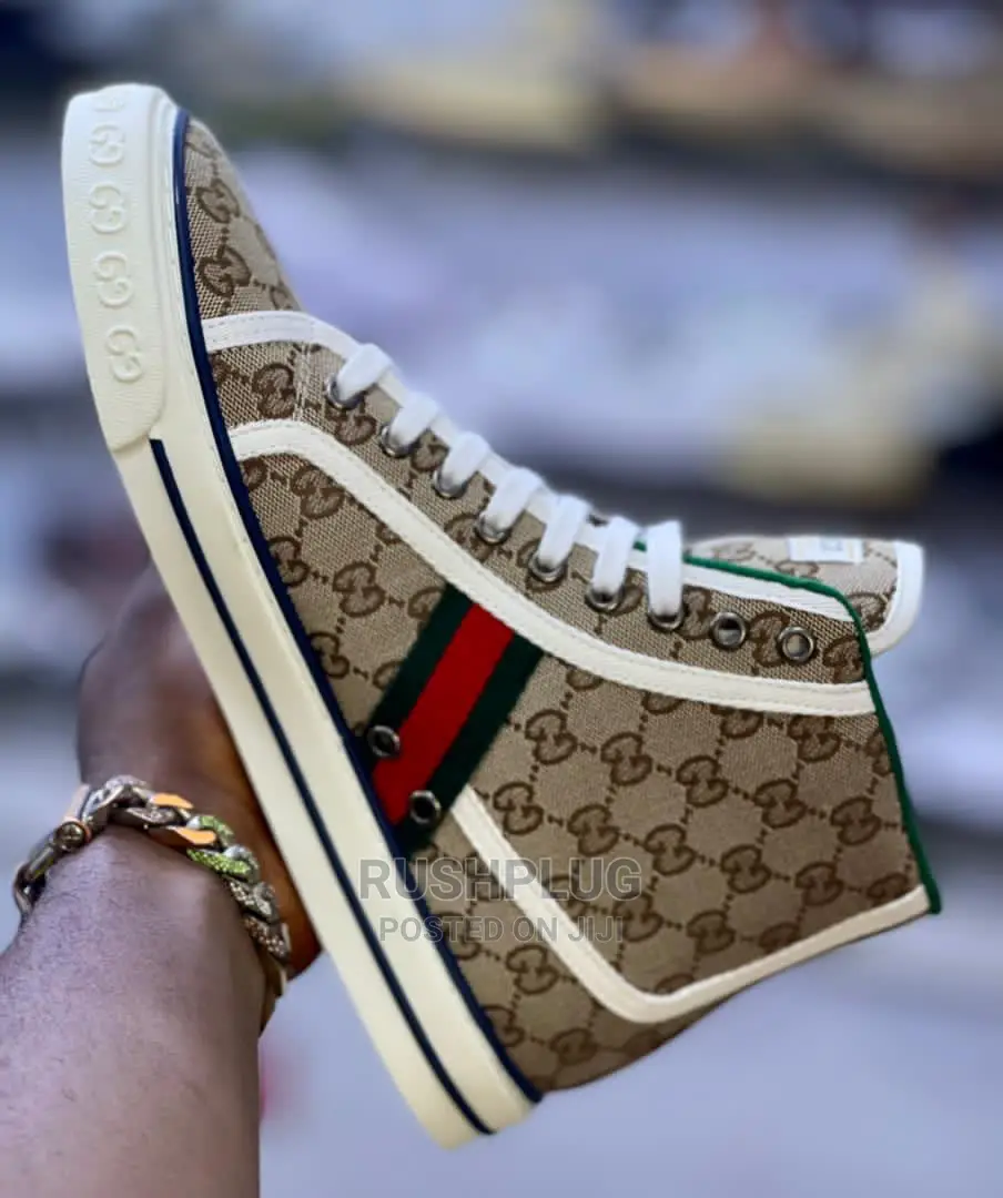 Gg Men’S Tennis 1977 High Top Sneaker ‘ Khaki ‘*