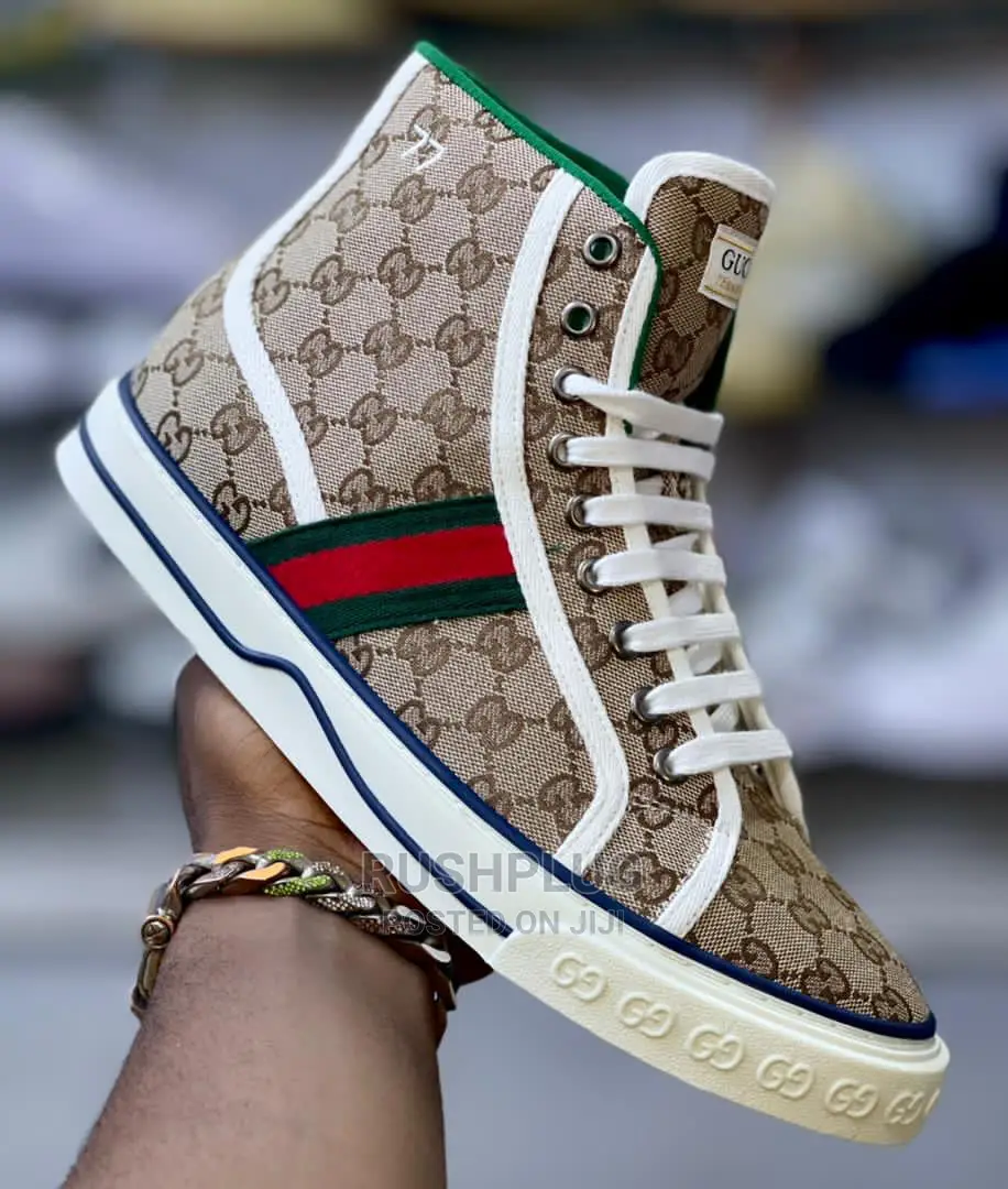 Gg Men’S Tennis 1977 High Top Sneaker ‘ Khaki ‘*