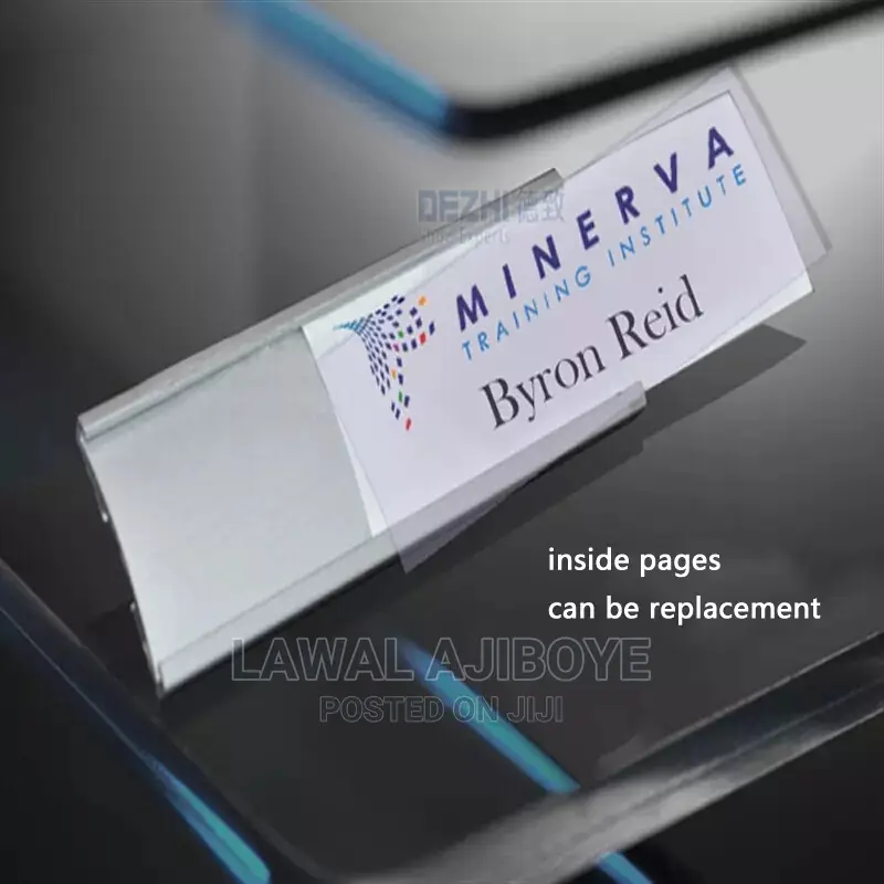Arc Shape Pin/Magnetic Style Office Name Holder Tag,10pc