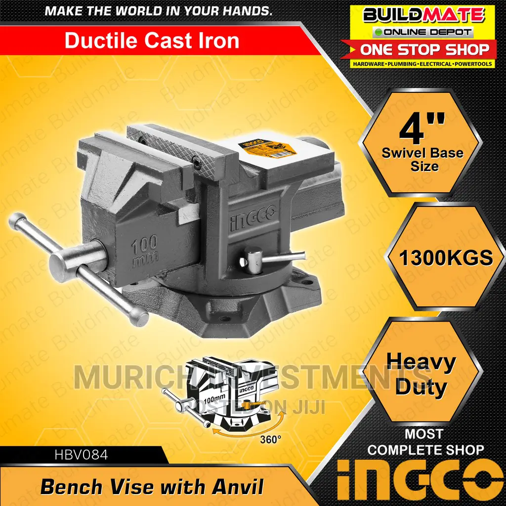 Bench Vise 4" With Anvil HBV084