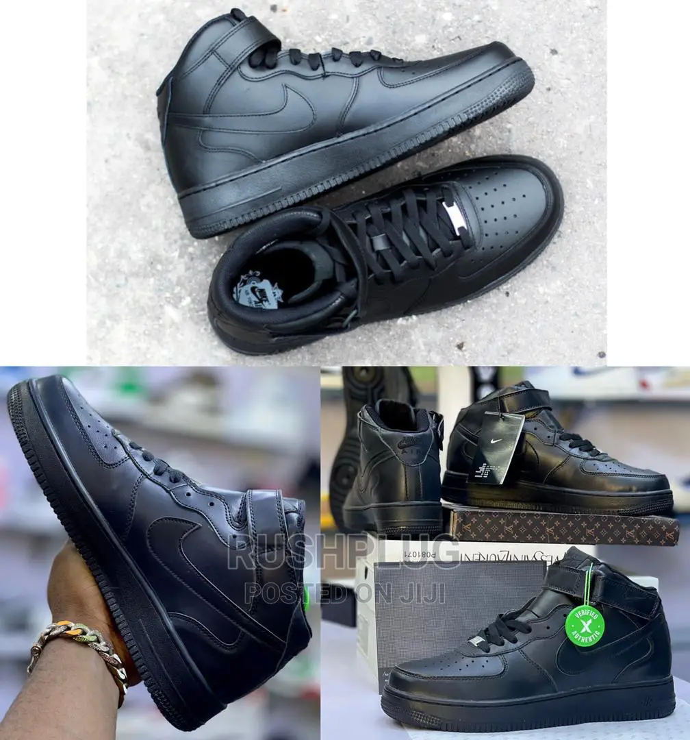 NIKE Air Force 1 Mid ‘07 ‘ BLACK‘* ``