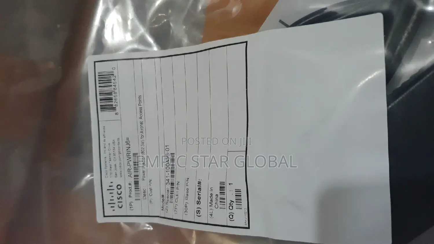 Cisco Aironet Power Injector for Air-Pwrinj6